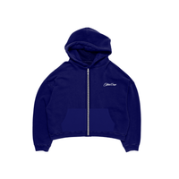 Zip Up Hoodie Navy Blue
