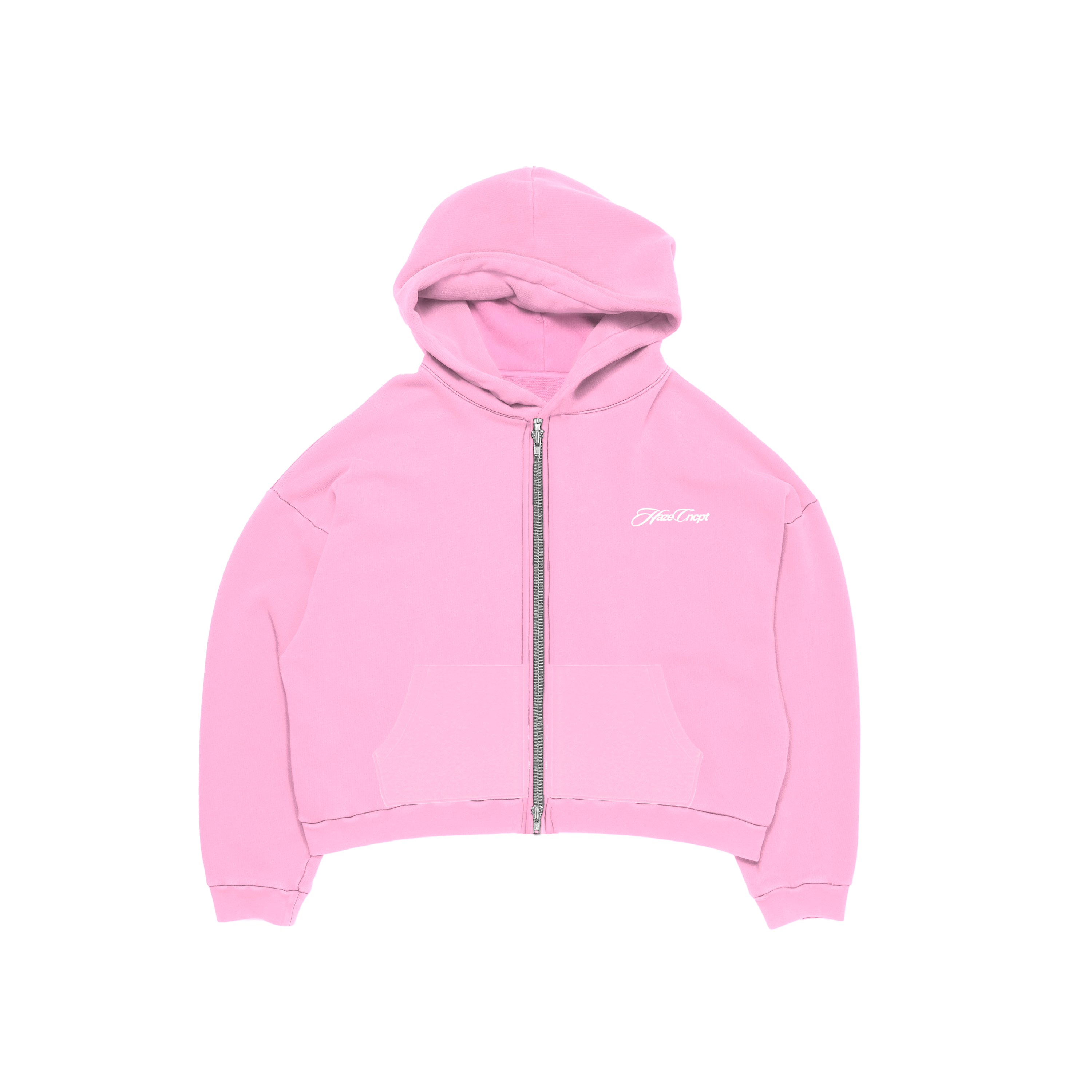 Zip Up Hoodie Pink