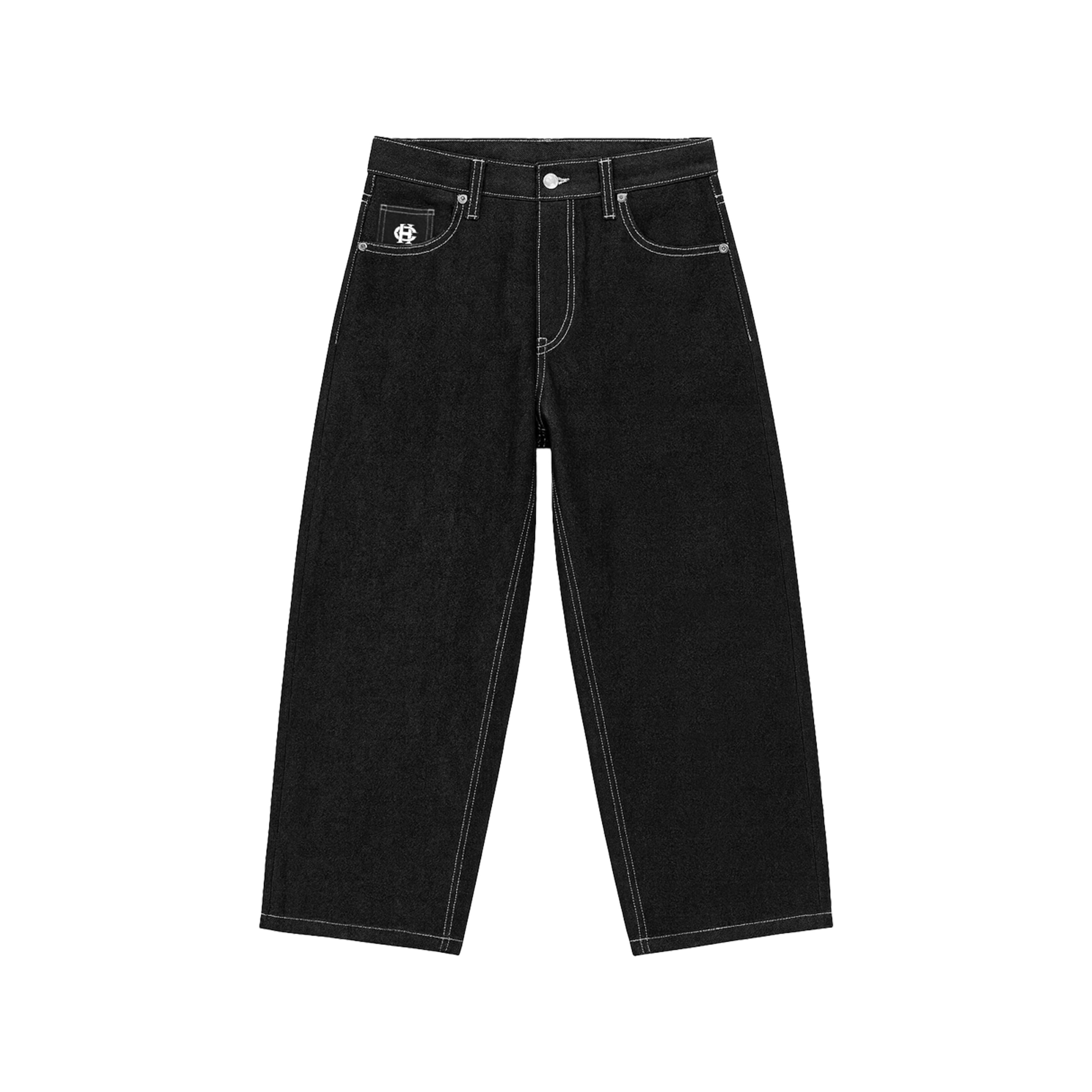 Black Icon Denim Pants