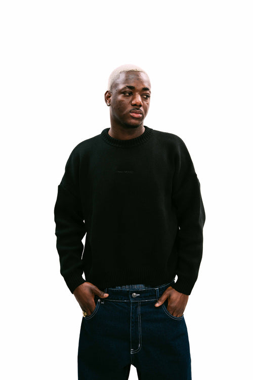 "Everyday" Knit Sweater Black