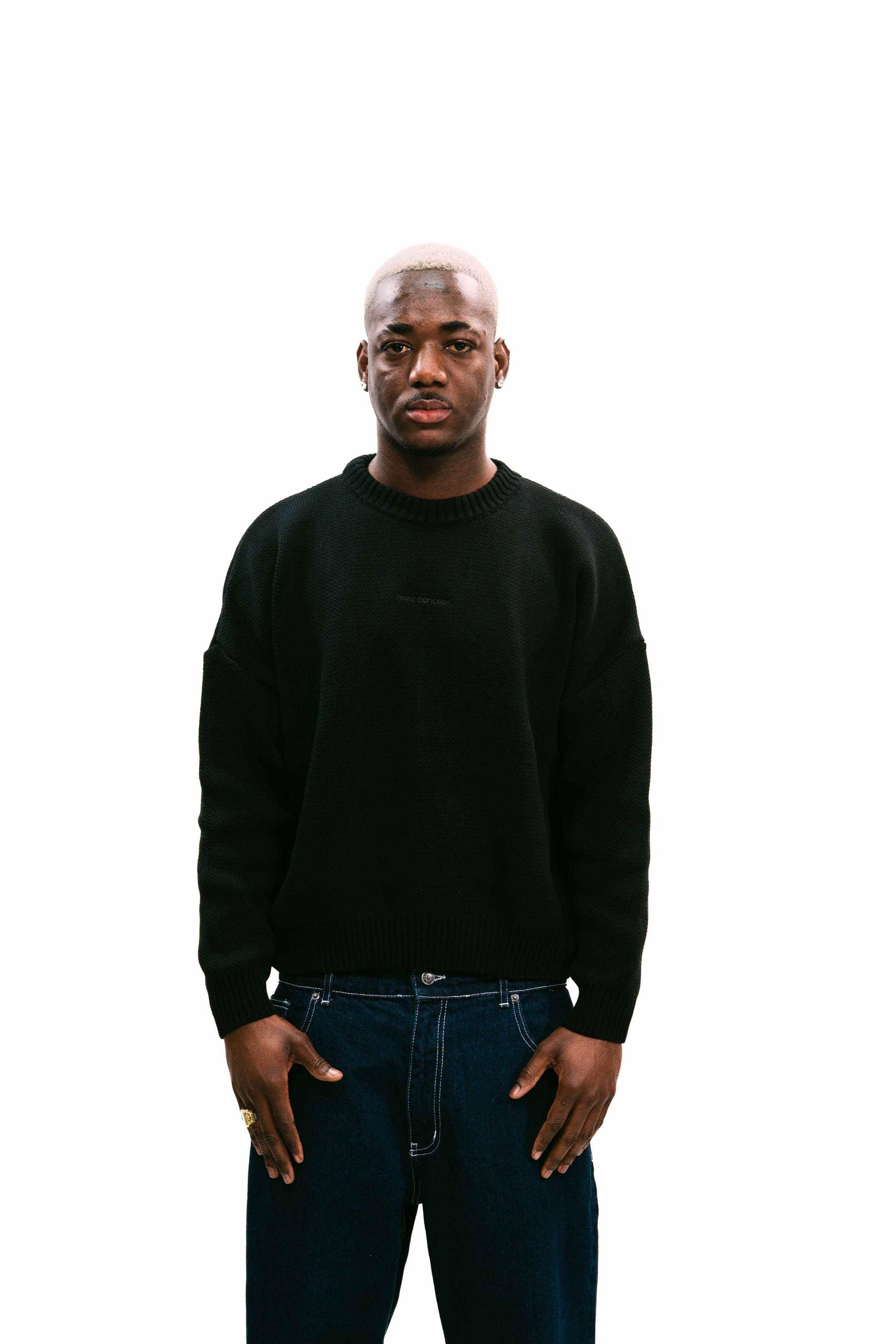"Everyday" Knit Sweater Black