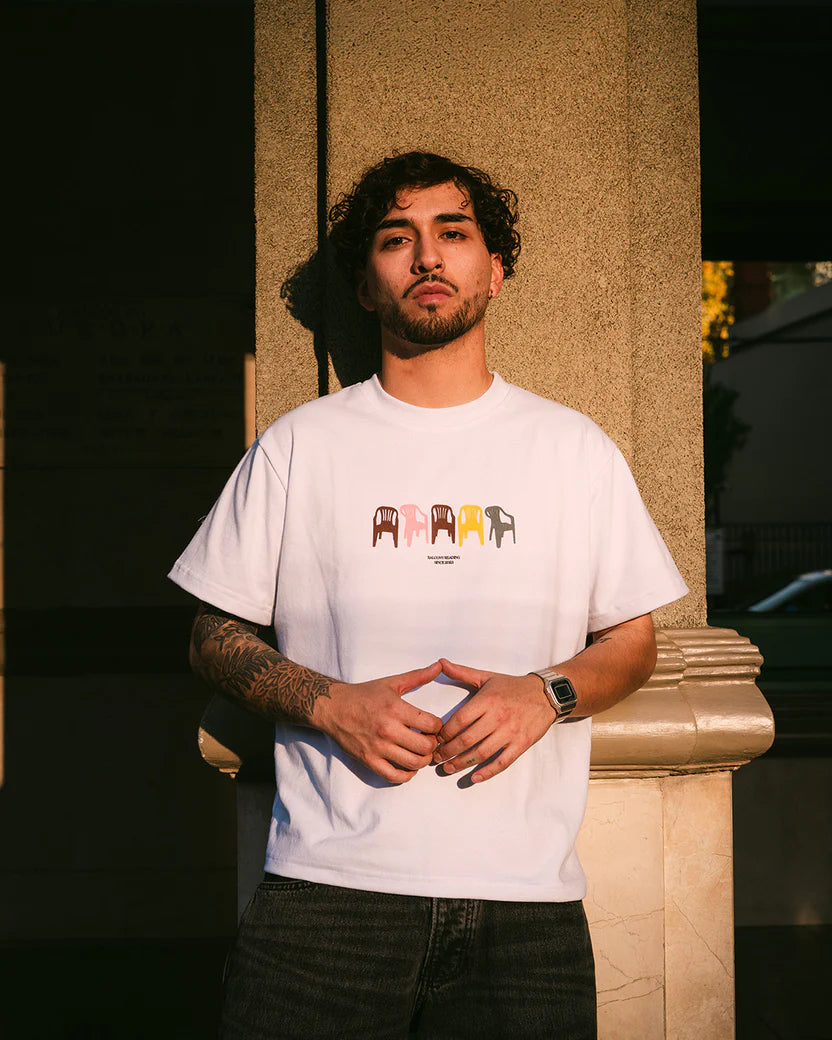 Balcony Reading V2 Regular Tee White