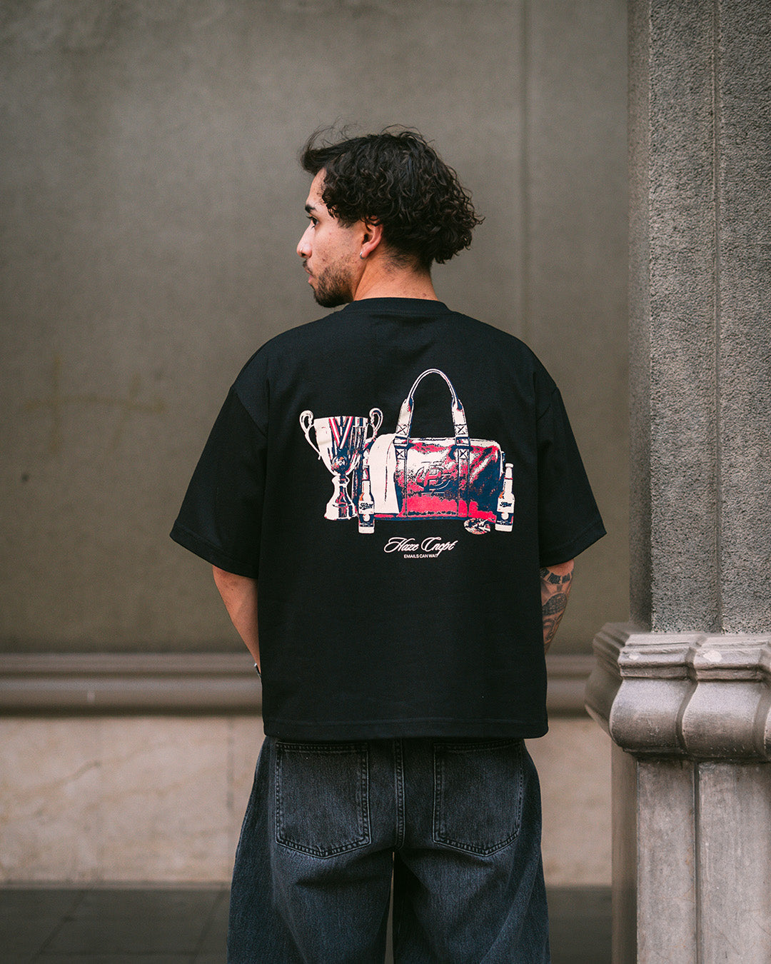 After Game Boxy Fit Tee Black