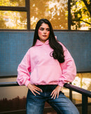 Boxy Fit Hoodie Pink