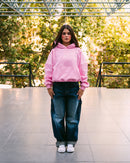 Boxy Fit Hoodie Pink