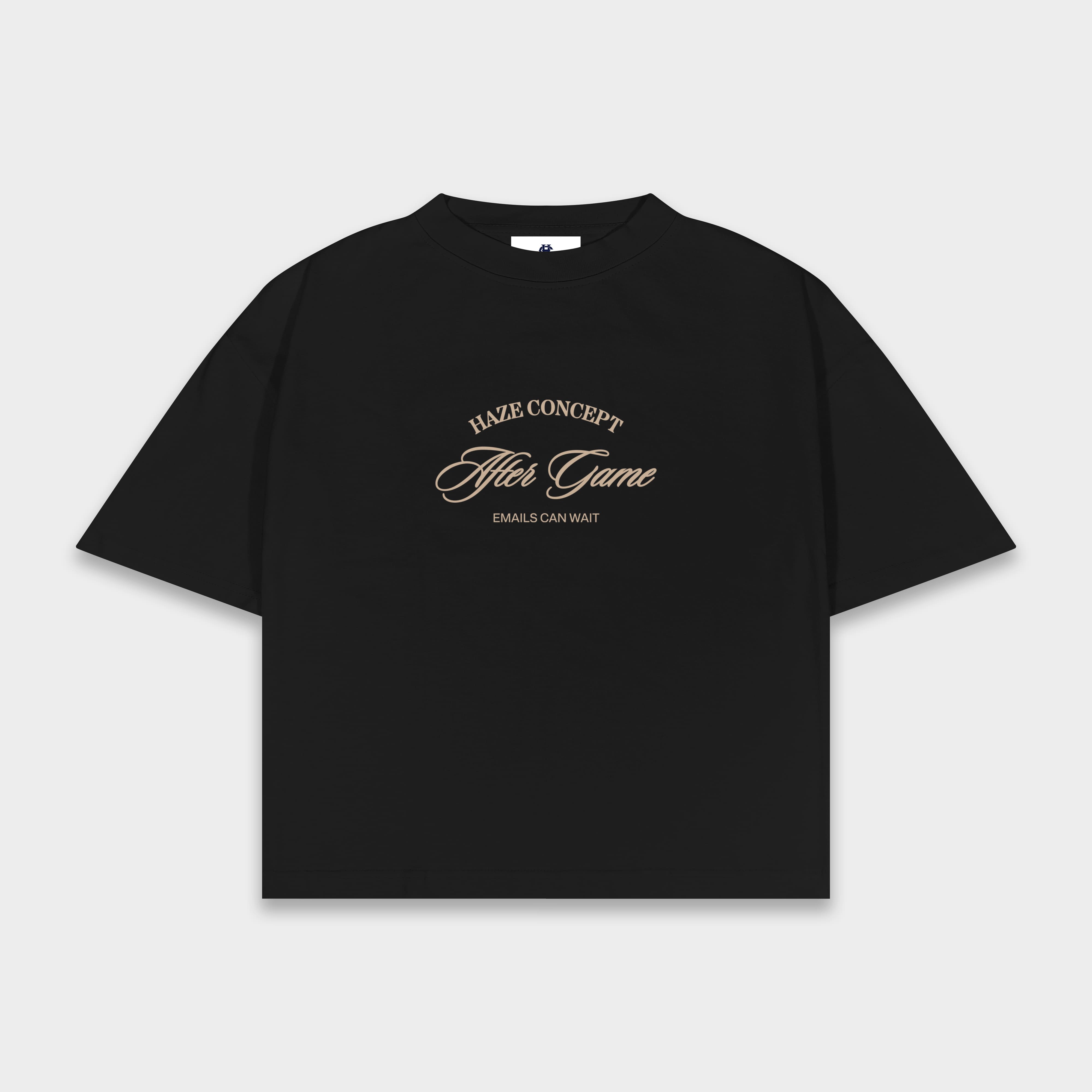 After Game Boxy Fit Tee Black