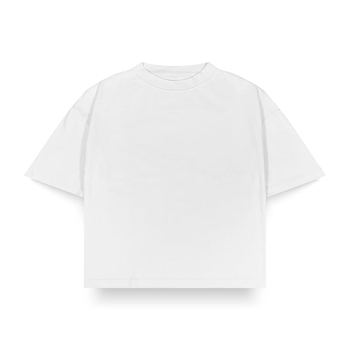 White Daily Boxy Tee