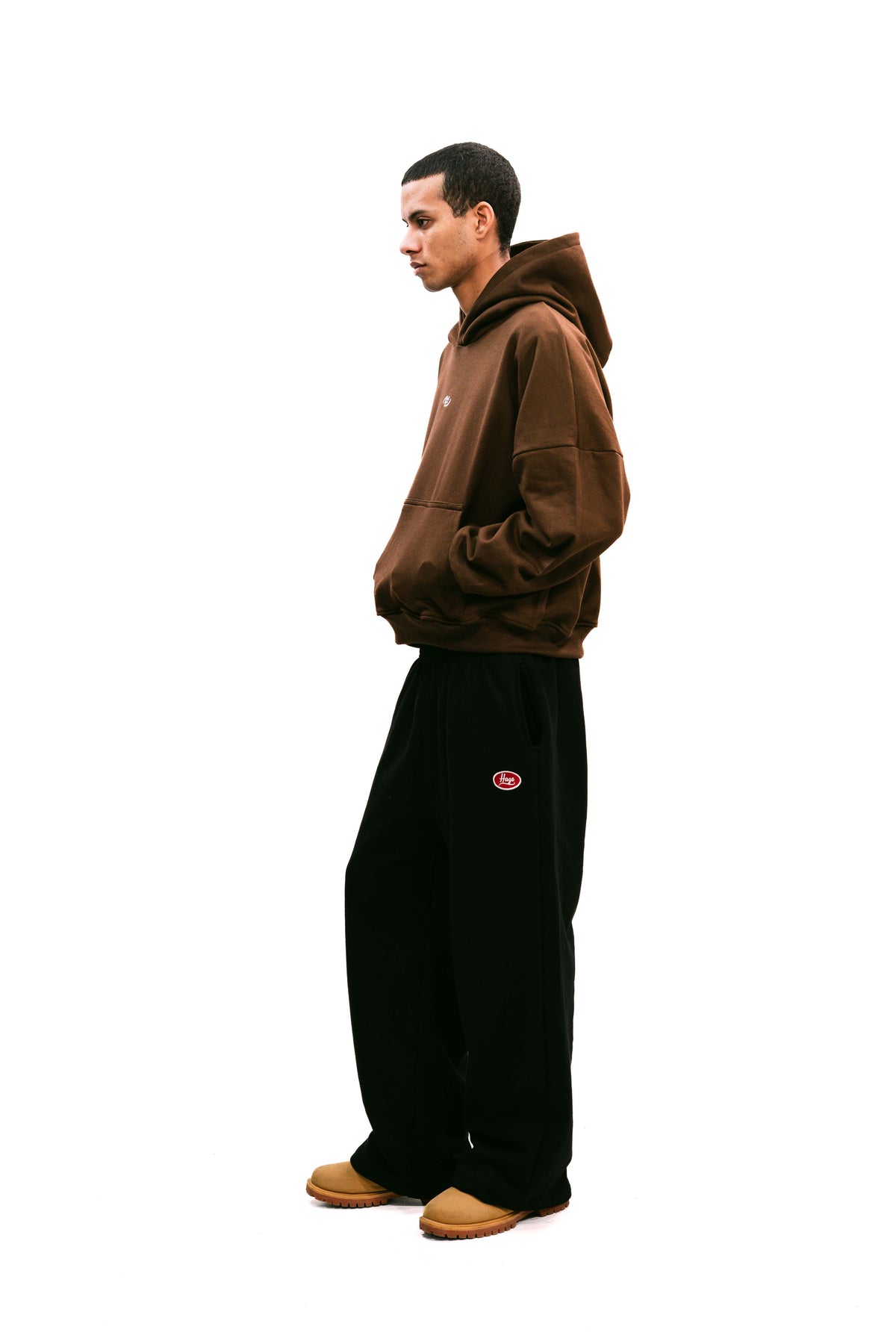 Boxy Fit Hoodie Chocolate HEAVYWEIGHT