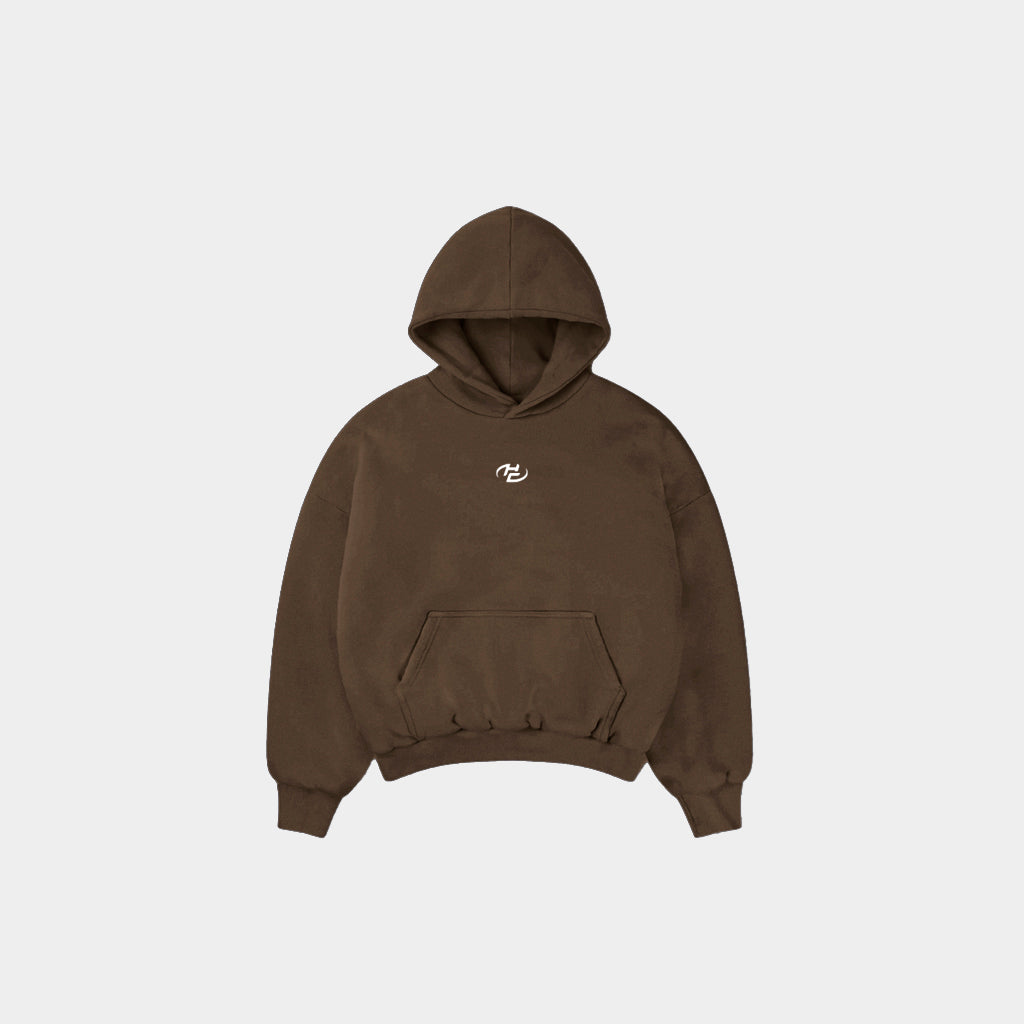 Boxy Fit Hoodie Chocolate
