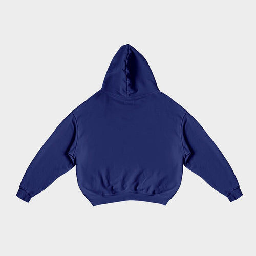 Boxy Fit Hoodie Navy Blue