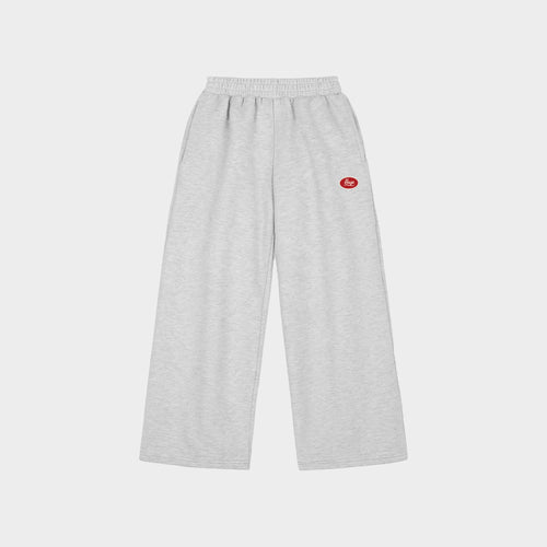 "Always On" Baggy Sweatpants Melange Grey HEAVYWEIGHT