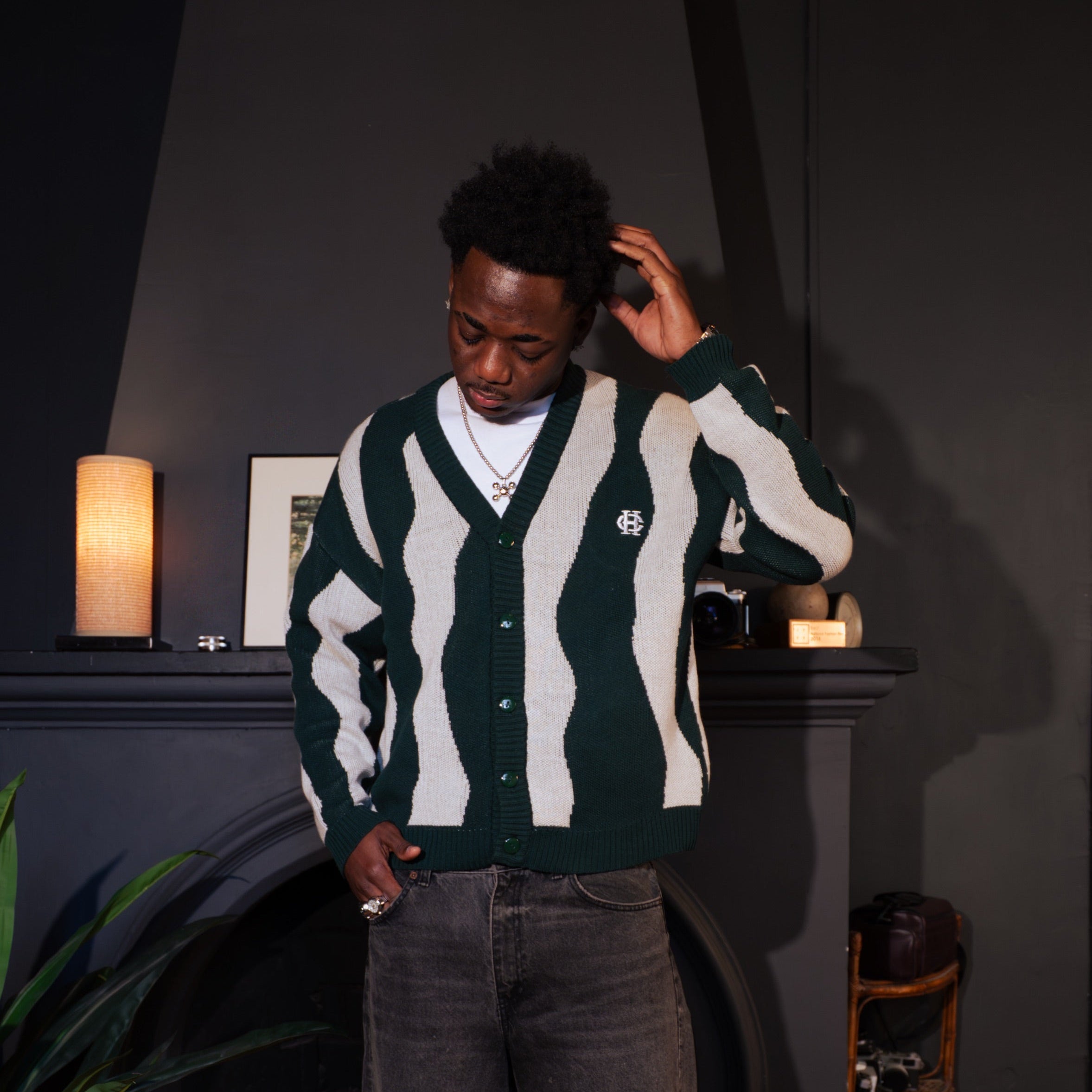 Sweater con botones boxy fit