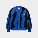 "Pattern Cardigan" Royal Blue