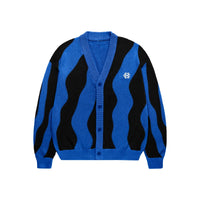 "Pattern Cardigan" Royal Blue