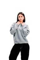 "Everyday" Knit Sweater Melange Grey