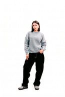 "Everyday" Knit Sweater Melange Grey