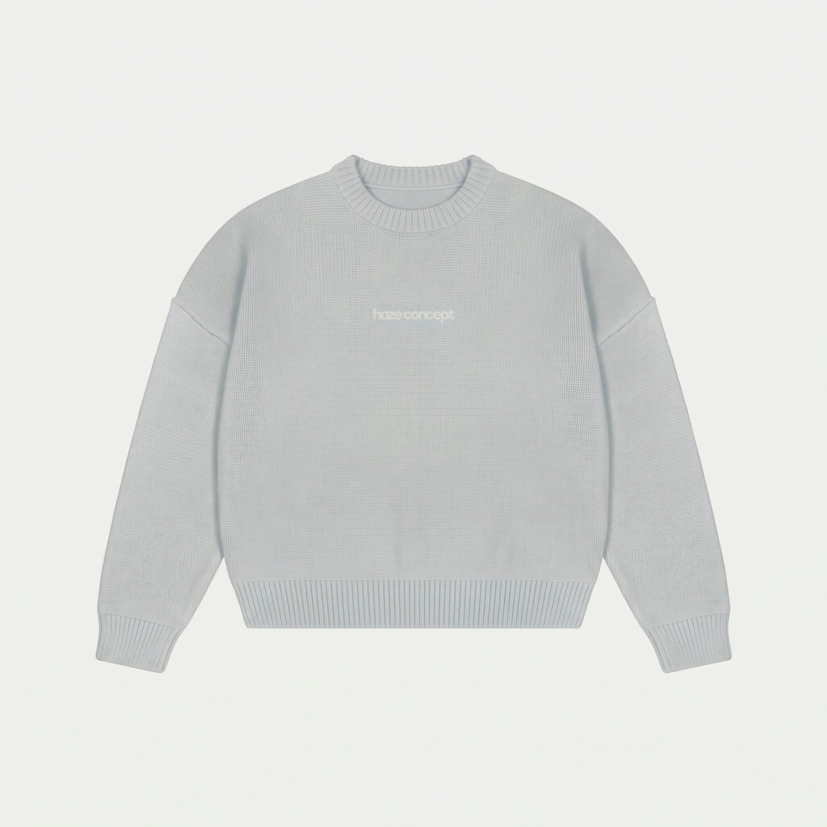 "Everyday" Knit Sweater Melange Grey
