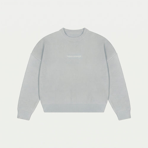 "Everyday" Knit Sweater Melange Grey