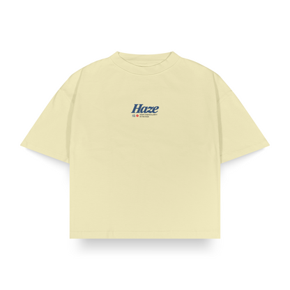 "Clarity" Ecru Boxy Fit Tee