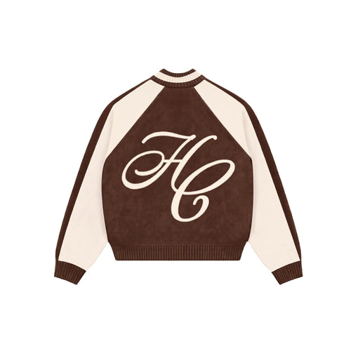 "Clubhouse" Zipper Knit Chocolate