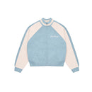 "Clubhouse" Zipper Knit Baby Blue