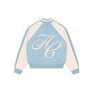 "Clubhouse" Zipper Knit Baby Blue