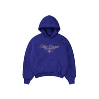 Coffee Run Boxy Fit Hoodie Navy Blue