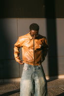 Haze Leather Jacket Camel