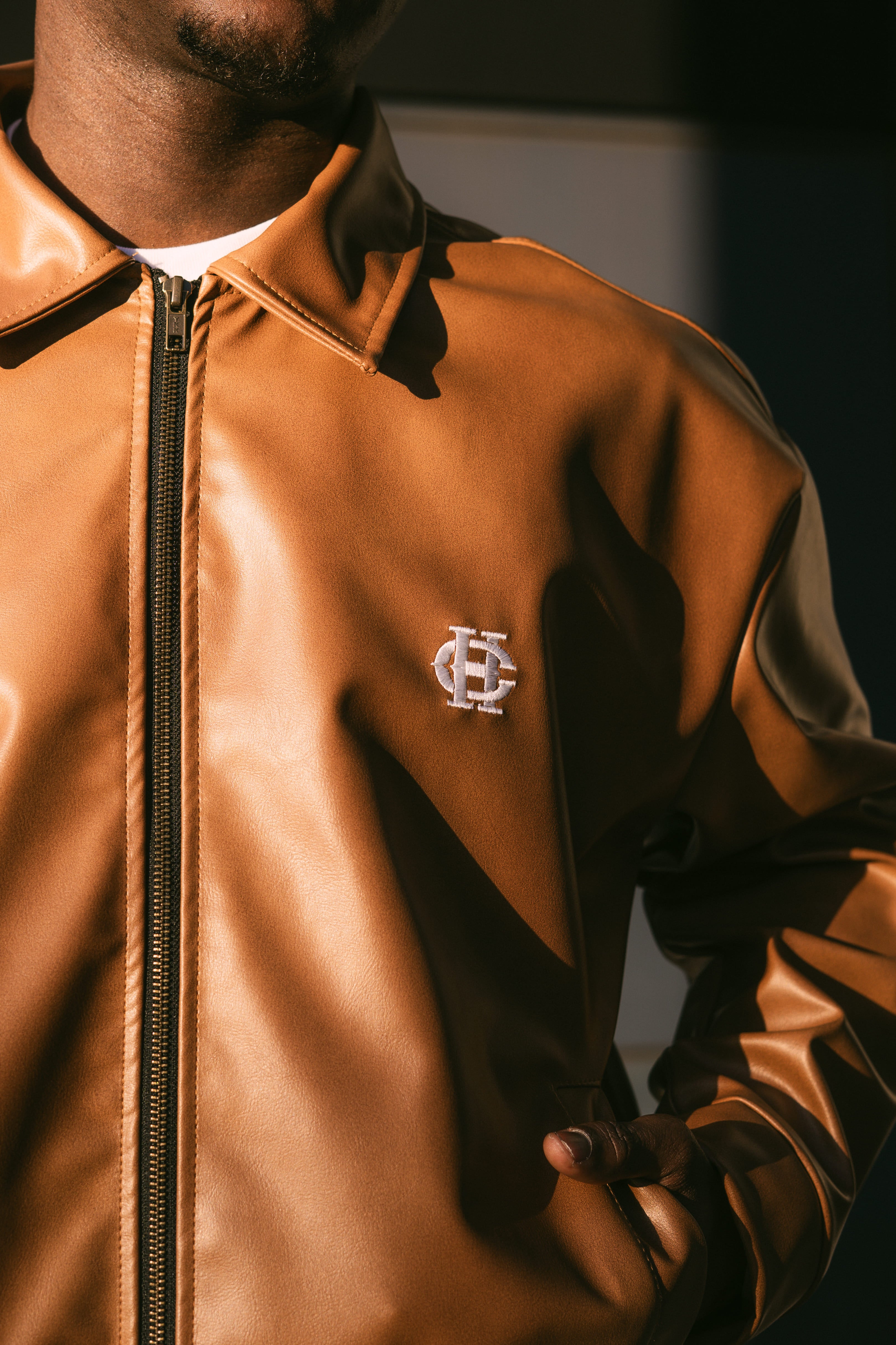 Haze Leather Jacket Camel