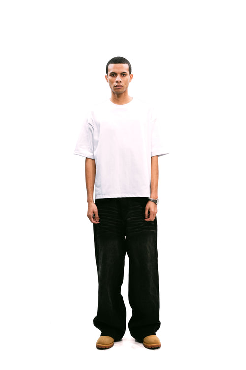 White Daily Boxy Tee