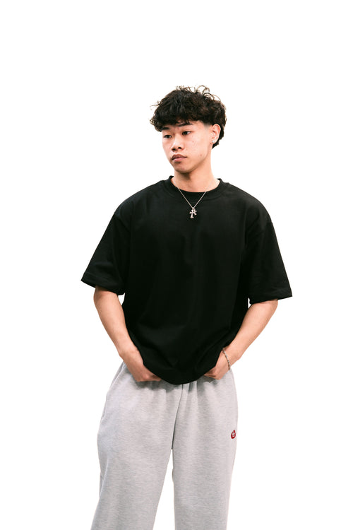 Black Daily Boxy Tee