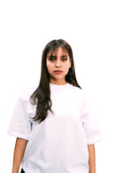 White Daily Boxy Tee