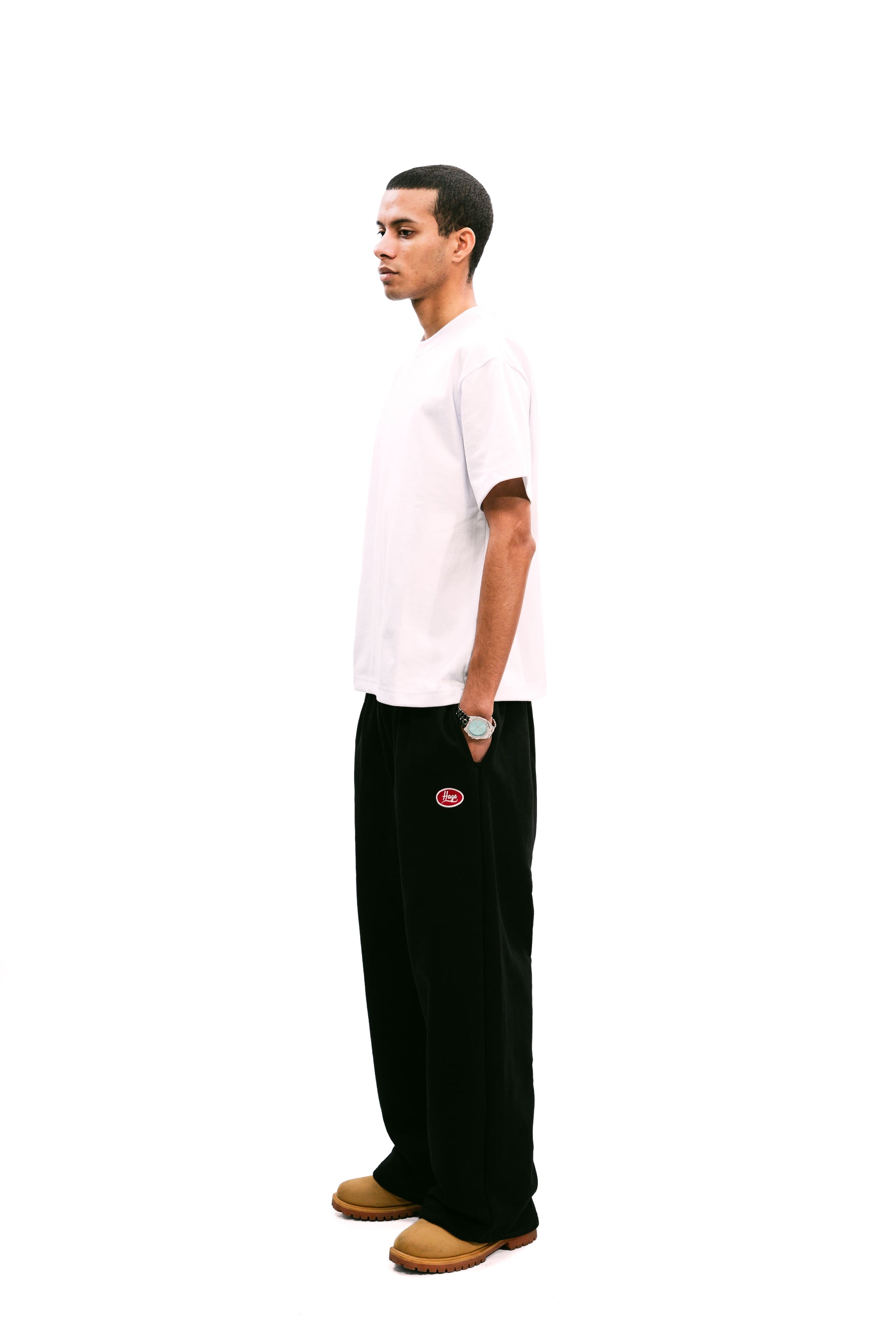 "Always On" Baggy Sweatpants Black HEAVYWEIGHT