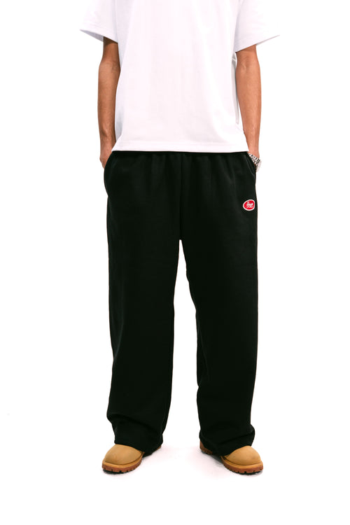 "Always On" Baggy Sweatpants Black HEAVYWEIGHT