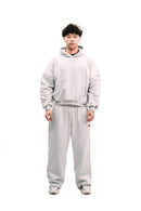 Boxy Fit Hoodie Melange Grey HEAVYWEIGHT