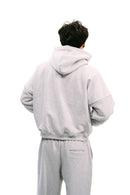 Boxy Fit Hoodie Melange Grey HEAVYWEIGHT