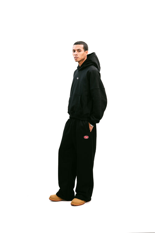 Boxy Fit Hoodie Black HEAVYWEIGHT