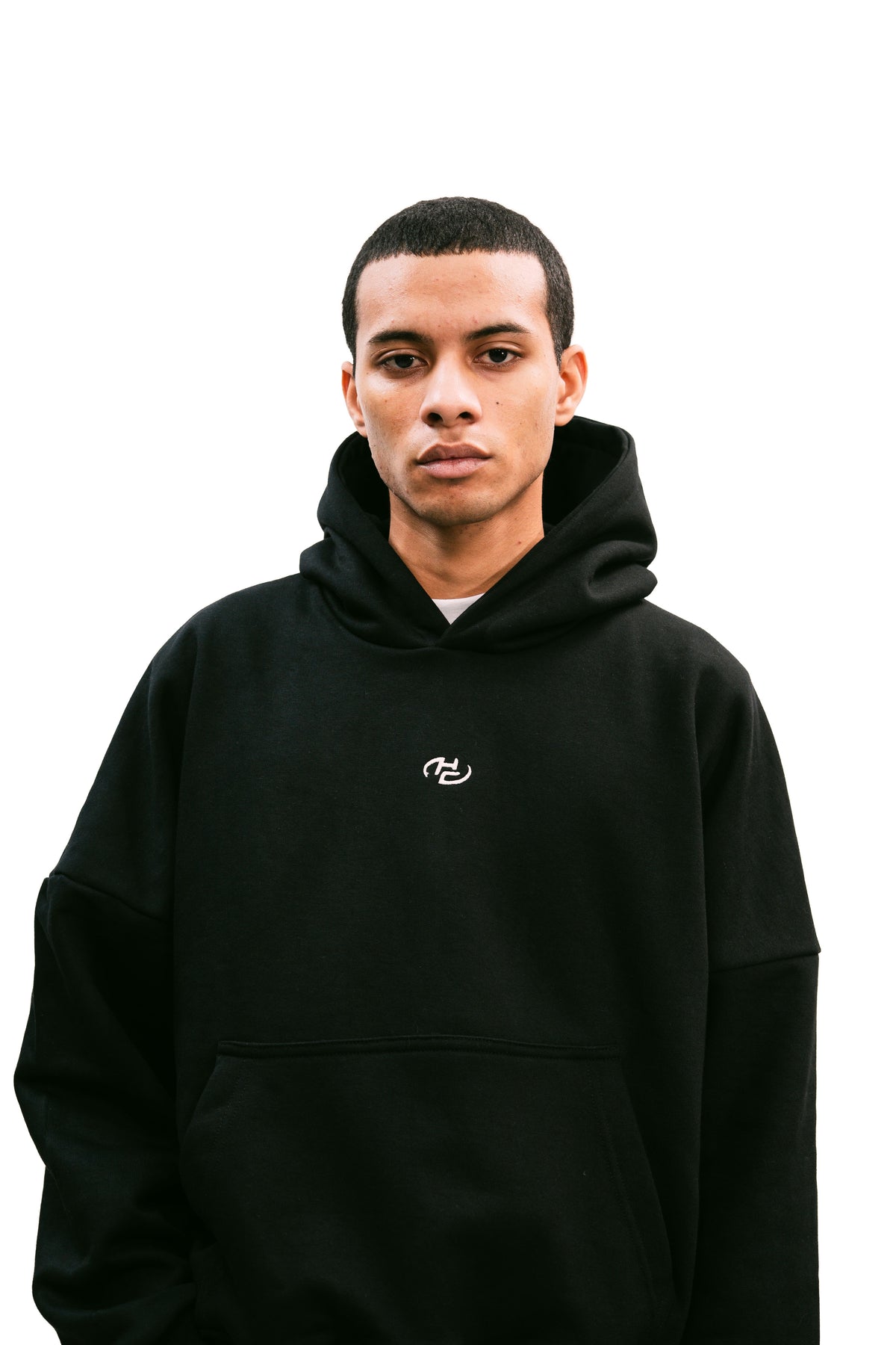 Boxy Fit Hoodie Black HEAVYWEIGHT