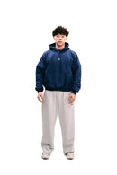 Boxy Fit Hoodie Navy Blue HEAVYWEIGHT