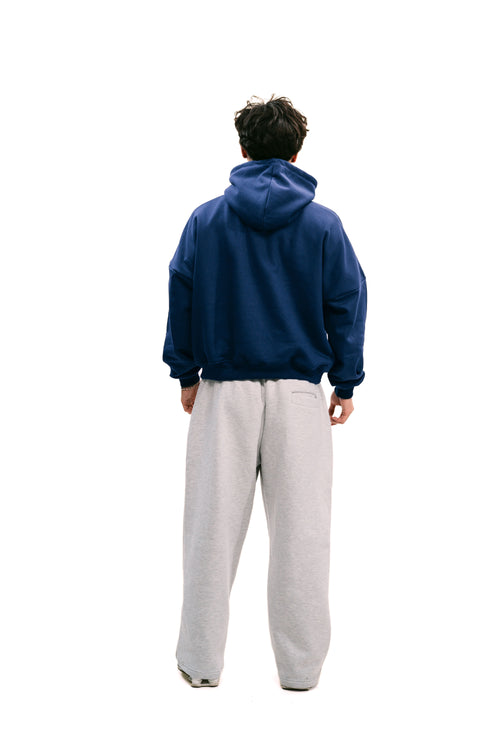 Boxy Fit Hoodie Navy Blue HEAVYWEIGHT