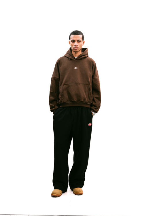Boxy Fit Hoodie Chocolate