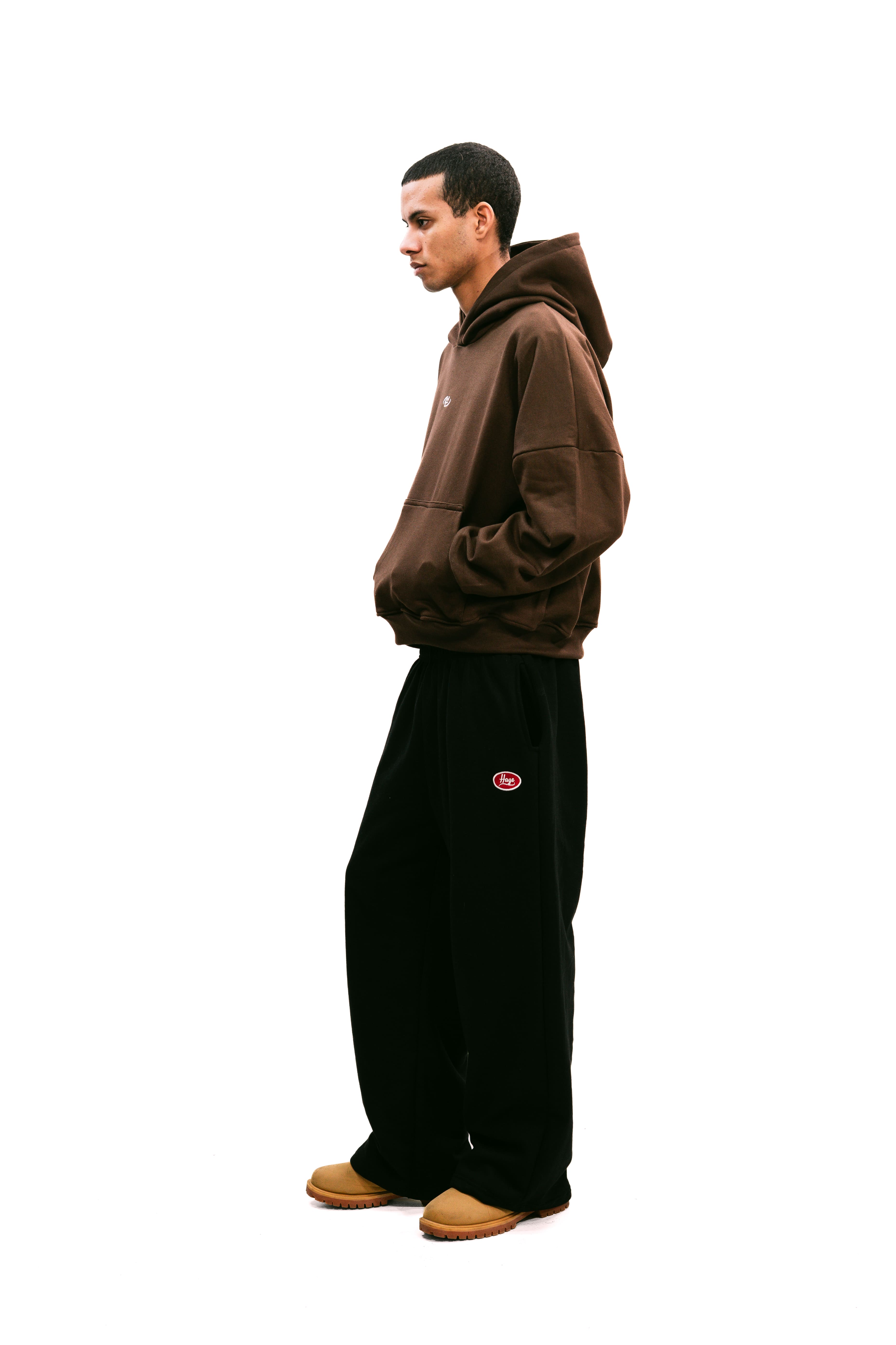 Boxy Fit Hoodie Chocolate