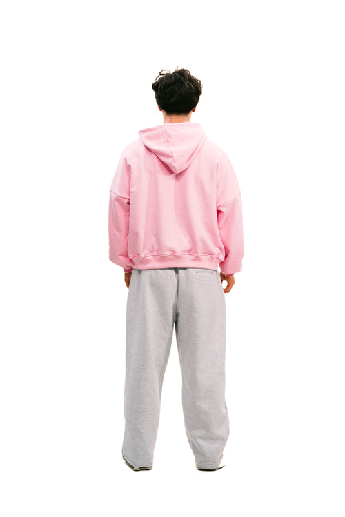 Boxy Fit Hoodie Pink HEAVYWEIGHT