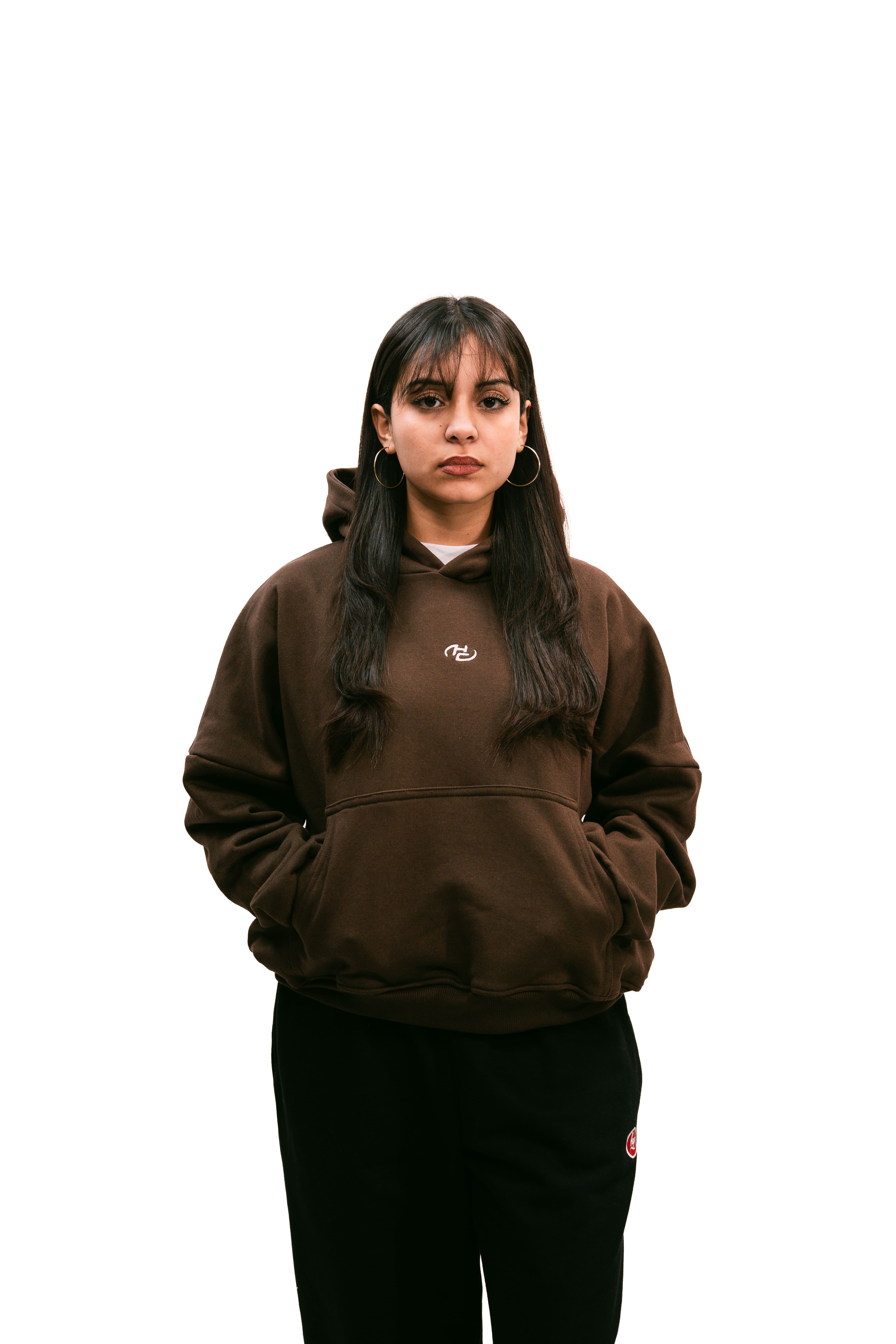 Boxy Fit Hoodie Chocolate