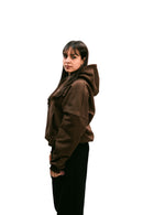 Boxy Fit Hoodie Chocolate