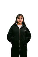 Zip Up Hoodie Black HEAVYWEIGHT