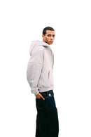 Zip Up Hoodie Melange Grey HEAVYWEIGHT