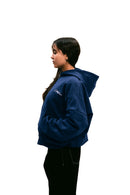 Zip Up Hoodie Navy Blue HEAVYWEIGHT