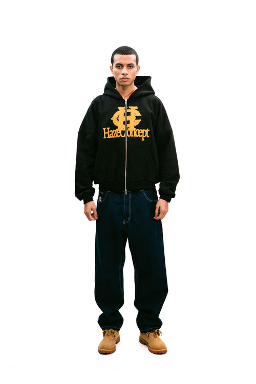 First Date Double Zip Black