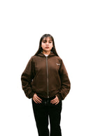 Zip Up Hoodie Chocolate